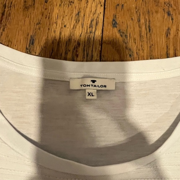 TOM TAILOR Light Blue Textured T-Shirt – Size XL - Picture 5 of 10